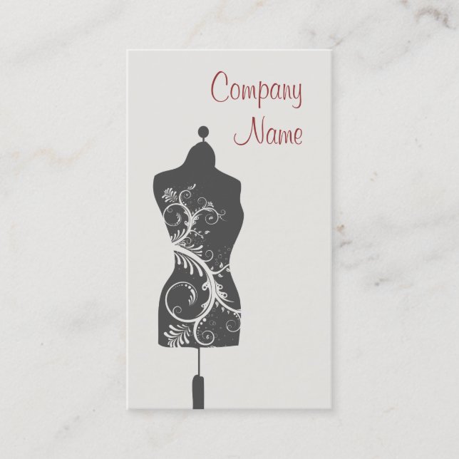 Tarjeta De Visita Seamstress Mannequin (Anverso)