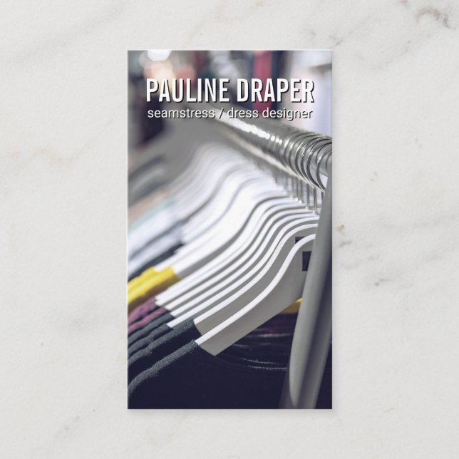 Tarjeta De Visita Seamstress | Sastre (Anverso)