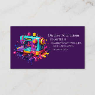 Tarjeta De Visita Seamstress Tailor Dressmaker Business Card