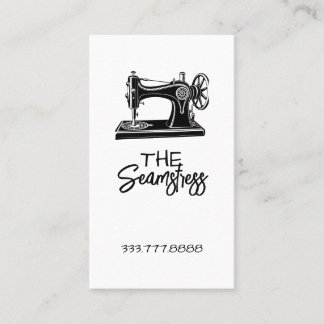 Tarjeta De Visita Seamstress Tailoring business card