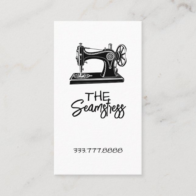 Tarjeta De Visita Seamstress Tailoring business card  (Anverso)
