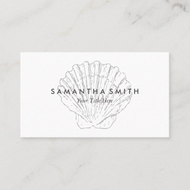 Tarjeta De Visita Seashell (Anverso)