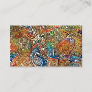 Tarjeta De Visita Seashells del mosaico