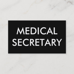 Tarjeta De Visita secretario médico