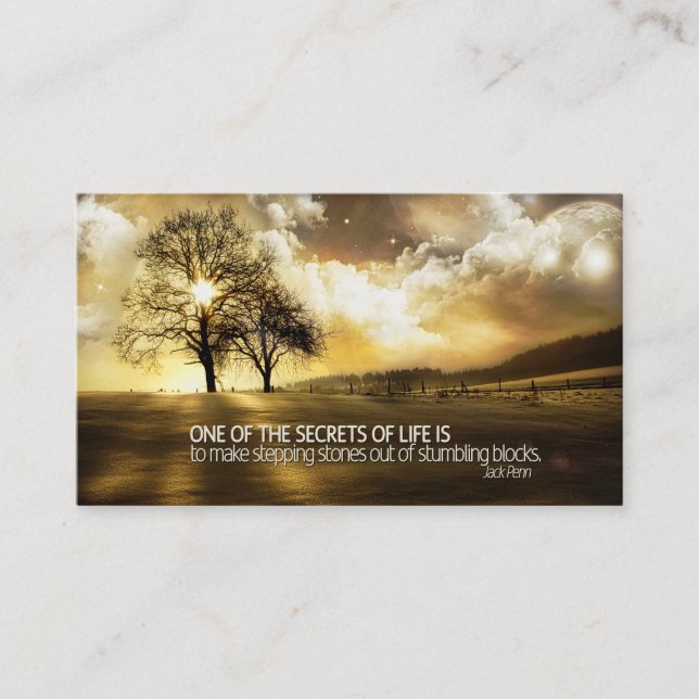Tarjeta De Visita Secretos de vida (Anverso)