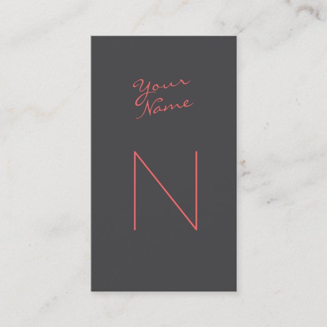 Tarjeta De Visita Secuencia de comandos moderna de Groupon (Anverso)