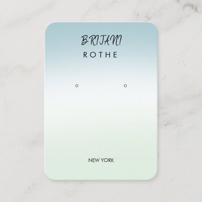 Tarjeta De Visita Secuencia de degradado de la secuencia de comandos (Anverso)