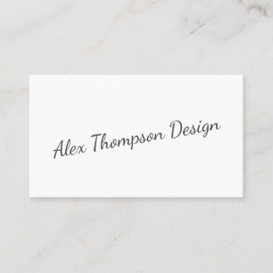 Tarjeta De Visita Secuencia moderna minimalista en blanco y negro