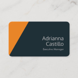 Tarjeta De Visita Seda Llanta Naranja simple Gris azul Minimalista