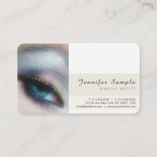 Tarjeta De Visita Seda moderna del premio del artista de maquillaje