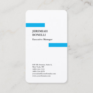 Tarjeta De Visita Seda premium azul cielo azul blanco profesional