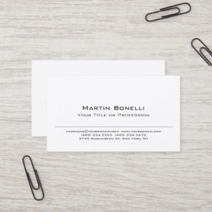Tarjeta De Visita Seda Premium Black & White Profesional Moderno