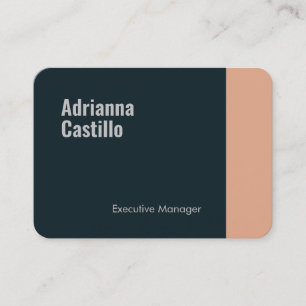 Tarjeta De Visita Seda Premium Minimalista Moderna Texto Plano y Neg