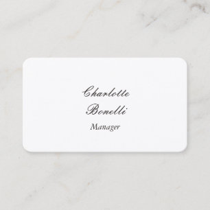 Tarjeta De Visita Seda Premium Minimalista profesional moderna
