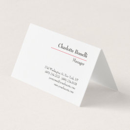 Tarjeta De Visita Seda Premium Minimalista profesional moderna