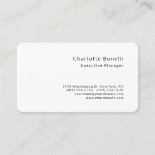 Tarjeta De Visita Seda Premium Minimalista profesional moderna