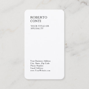 Tarjeta De Visita Seda Premium Minimalista y moderna única