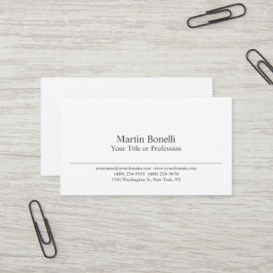 Tarjeta De Visita Seda Premium Negra y Blanca Moderna Profesional