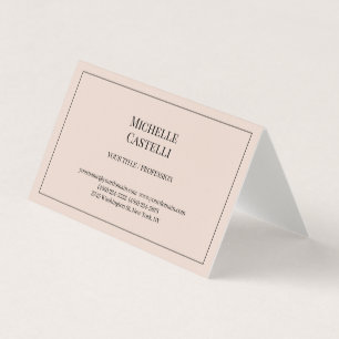 Tarjeta De Visita Seda Premium Profesional Única Clásica Simple