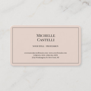 Tarjeta De Visita Seda Premium Profesional Única Clásica Simple