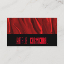 Tarjeta De Visita Seda roja