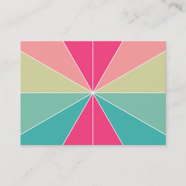 Tarjeta De Visita Segmentos de color 01 (Anverso)