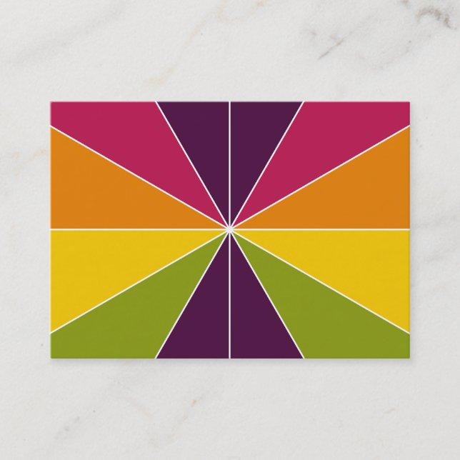 Tarjeta De Visita Segmentos de color 02 (Anverso)