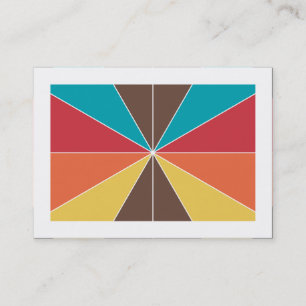 Tarjeta De Visita Segmentos de color 05 (bordeados)