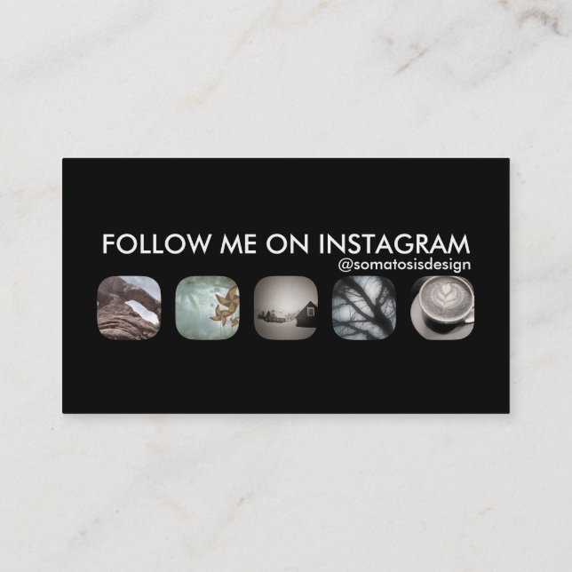 Tarjeta De Visita seguidores de instagram (Reverso)