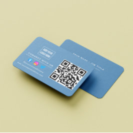 Tarjeta De Visita Seguir La Búsqueda Para Conectarse Con El Código Q