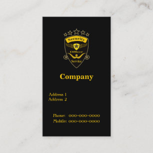 Tarjeta De Visita Seguridad