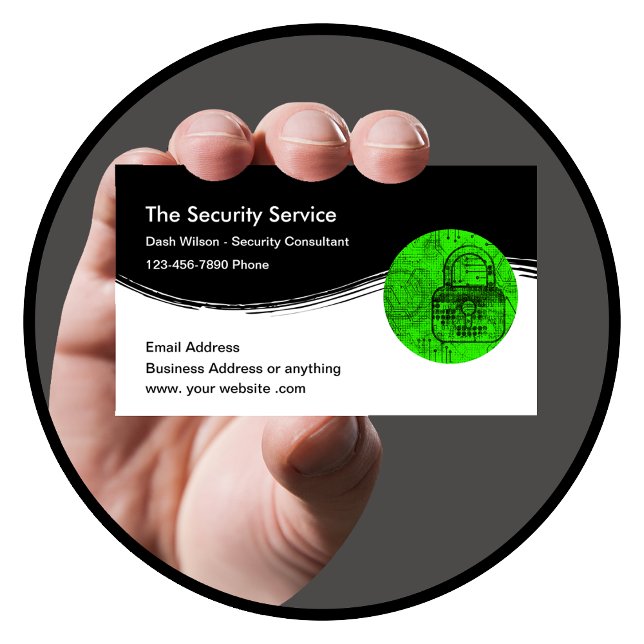 Tarjeta De Visita Seguridad cibernética (Subido por el creador)