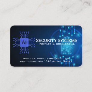 Tarjeta De Visita Seguridad Digital   Agencia de Protección   Tecnol