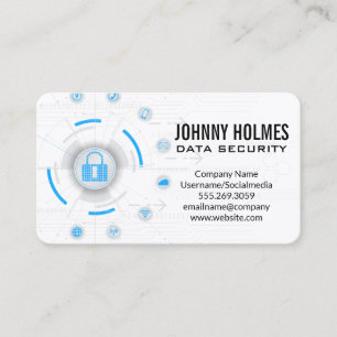 Tarjeta De Visita Seguridad en línea   Tecnología cibernética   Tecn