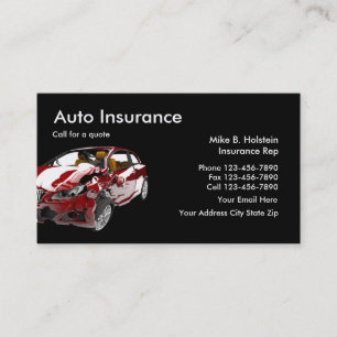 Tarjeta De Visita Seguro de Auto