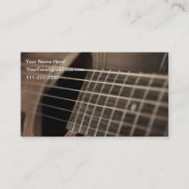 Tarjeta De Visita Seis guitarras acústicas de Sting