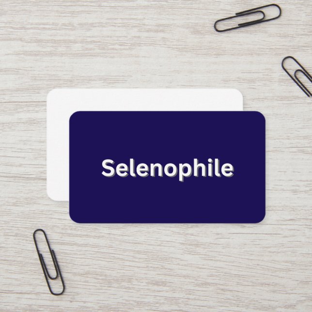 Tarjeta De Visita Selenophile Moon Lover (Anverso/Reverso In Situ)