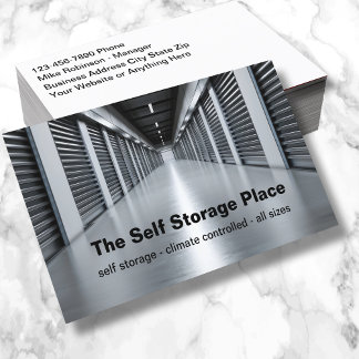 Tarjeta De Visita Self Storage Theme Business Cards