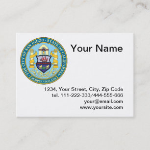Tarjeta De Visita Sello de la ciudad de San Diego