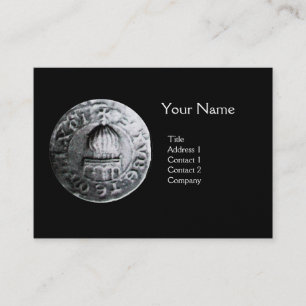 Tarjeta De Visita SELLO DE LA PLANTILLA DE KNIGHTS MONOGRAM Pearl