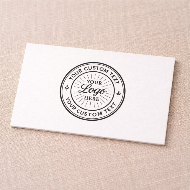 Tarjeta De Visita Sello de Marca Personalizada de Empresa con Logoti (Subido por el creador)