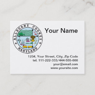 Tarjeta De Visita Sello del condado de Allegany