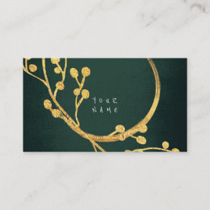 Tarjeta De Visita Selva de oro floral Vip atractivo del Relieve