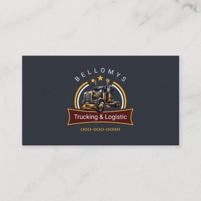 Tarjeta De Visita Semi Truck (Anverso)
