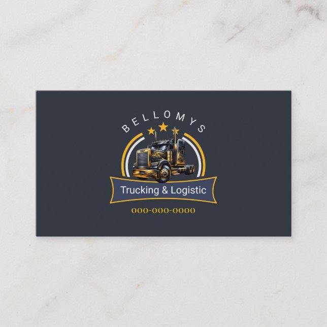 Tarjeta De Visita Semi Truck (Anverso)