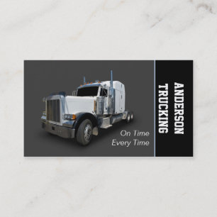 Tarjeta De Visita Semi Truck Delivery Company