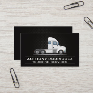 Tarjeta De Visita Semi Truck   Transporte