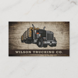 Tarjeta De Visita Semi Trucking Trucking Trucking Freight
