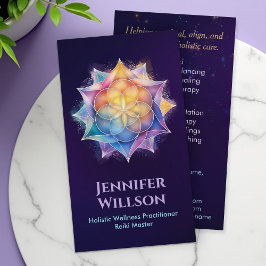 Tarjeta De Visita Semilla de vida en Lotus Flower