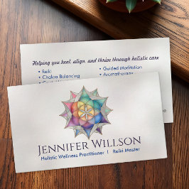 Tarjeta De Visita Semilla de vida en Lotus Flower